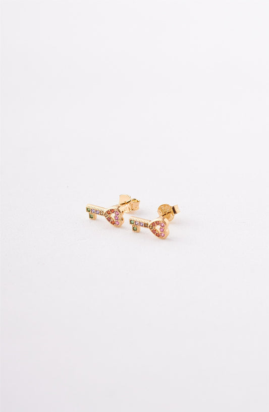 TOPOS LLAVE CORAZON CIRCONES MIX