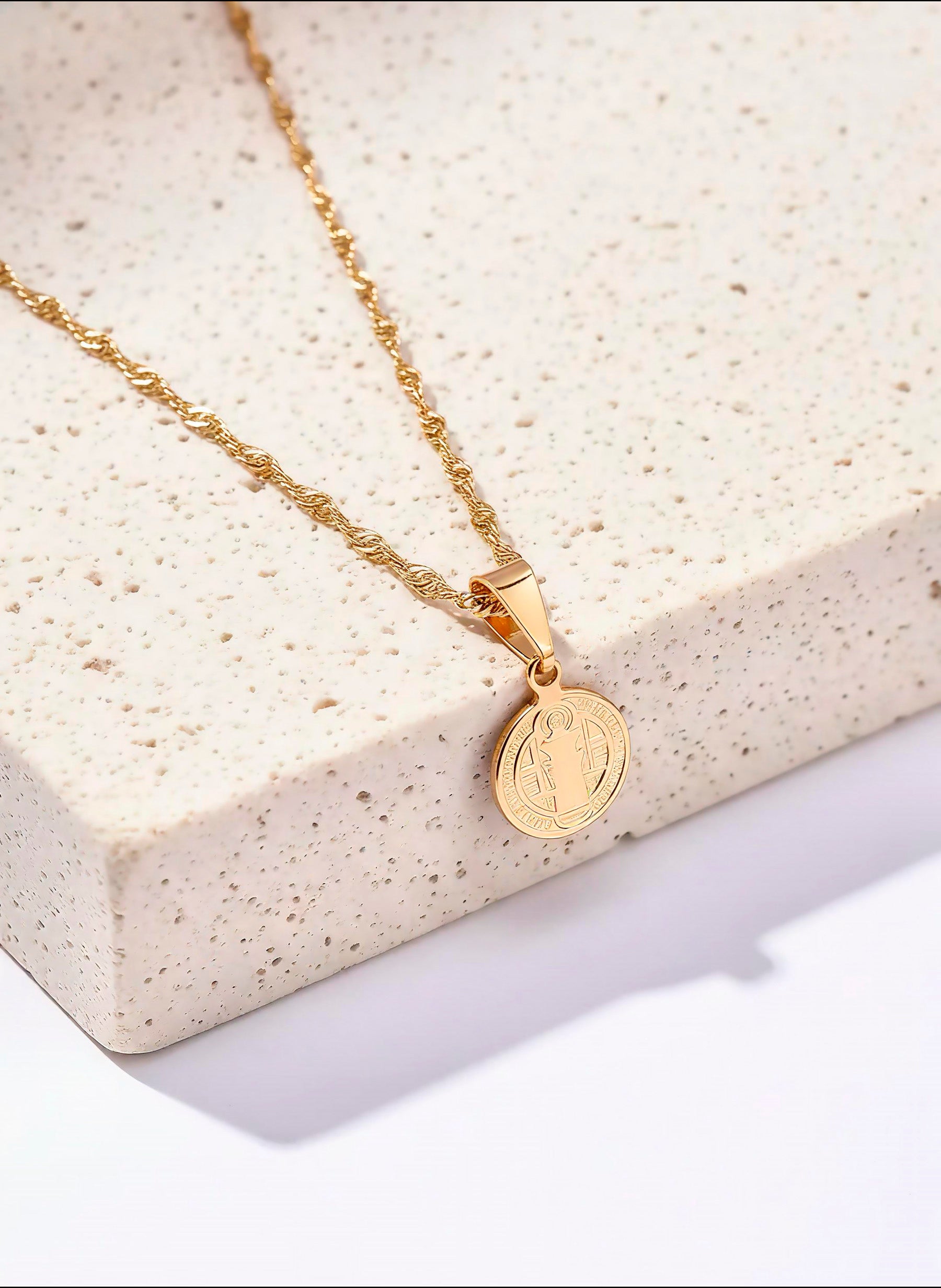 Set San Benito: Cadena Singapur 45 cm + Aretes