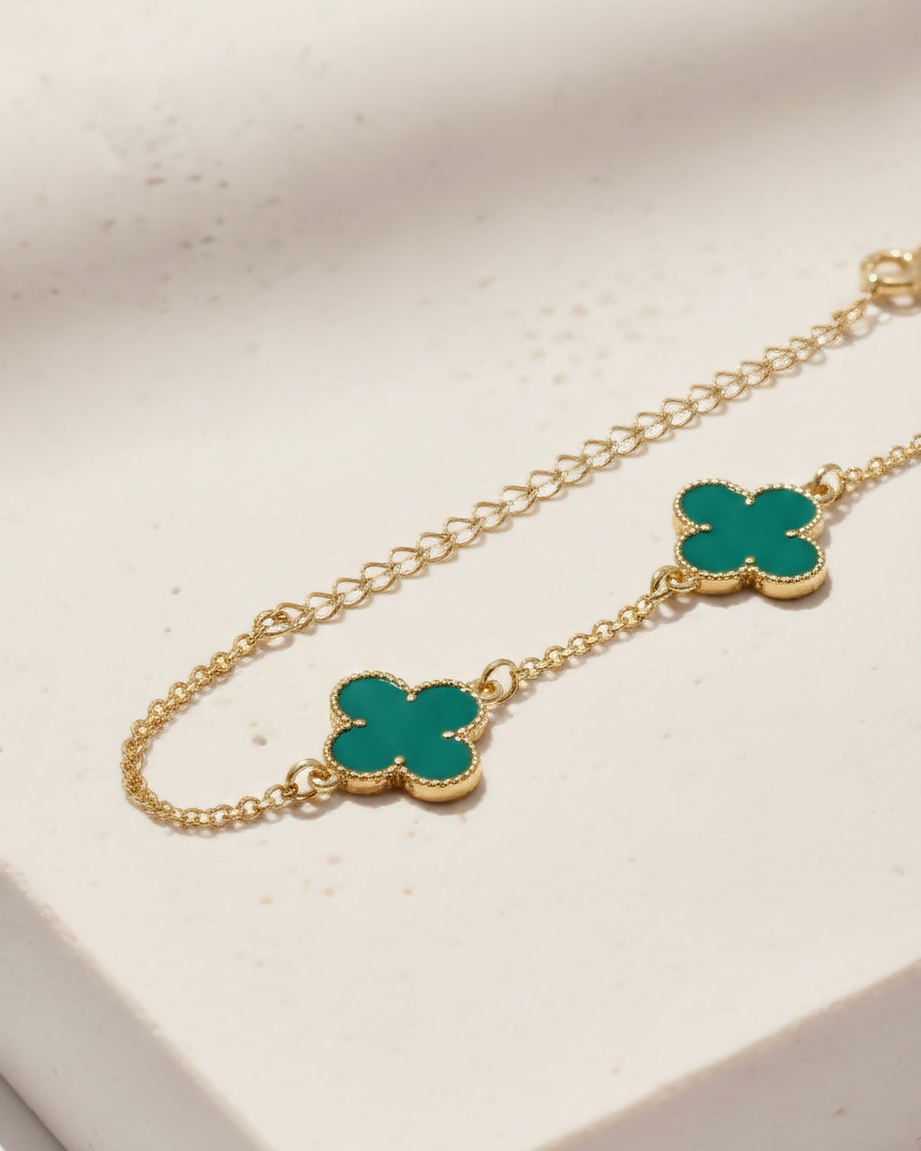 Pulsera Triple Trebol Imperial - 18cm