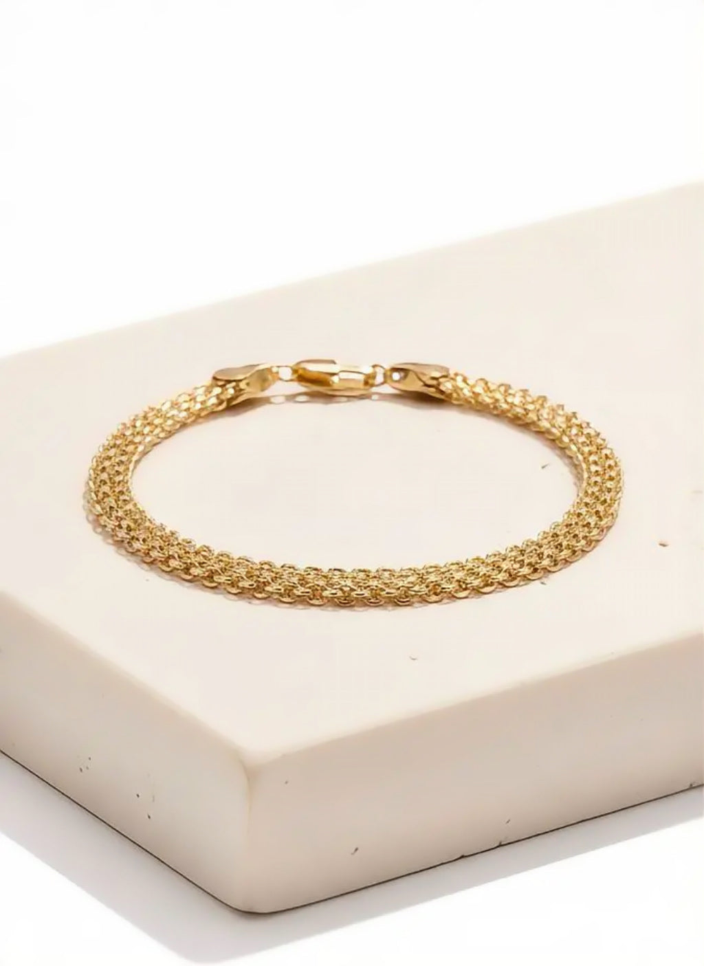 Pulsera tejido chino doble carril - 20cm x 6mm