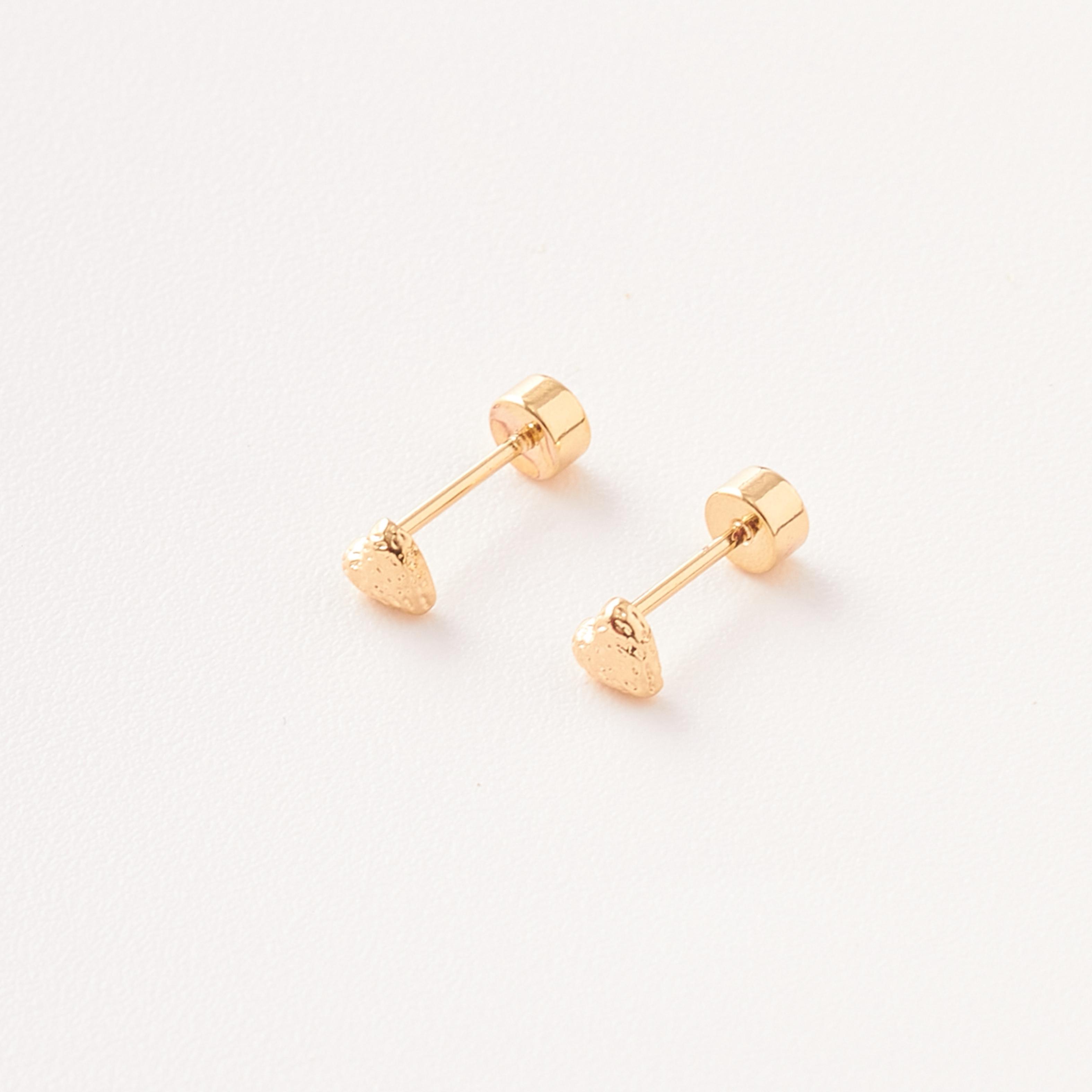 Topos Corazon Diamantado Rosca Seguridad - 4mm
