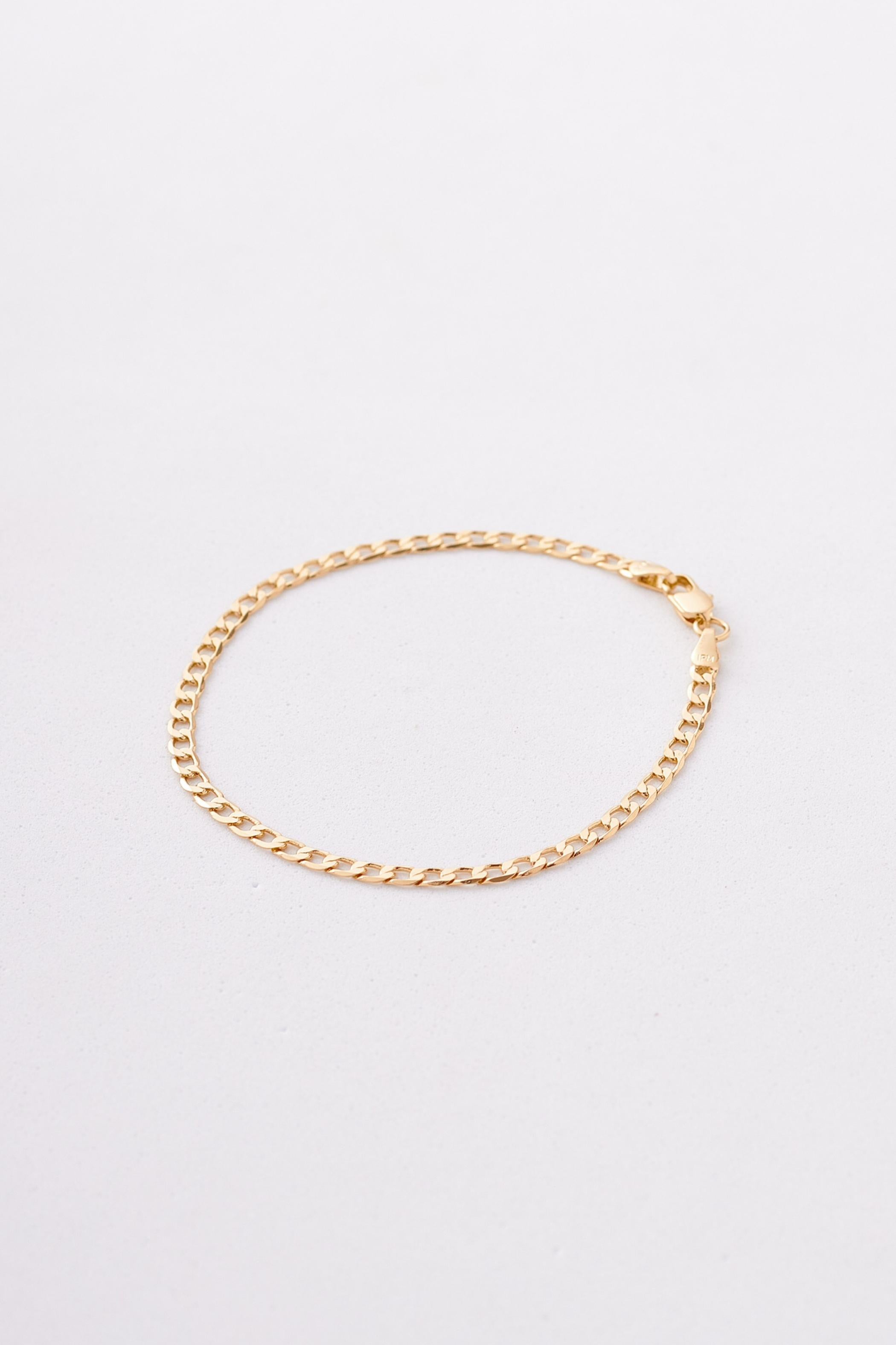 Pulsera Tejido Cubana Plana - 18cm x 3mm