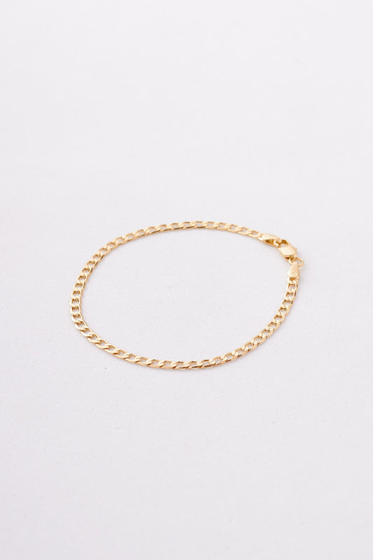 Pulsera Tejido Cubana Plana - 18cm x 3mm