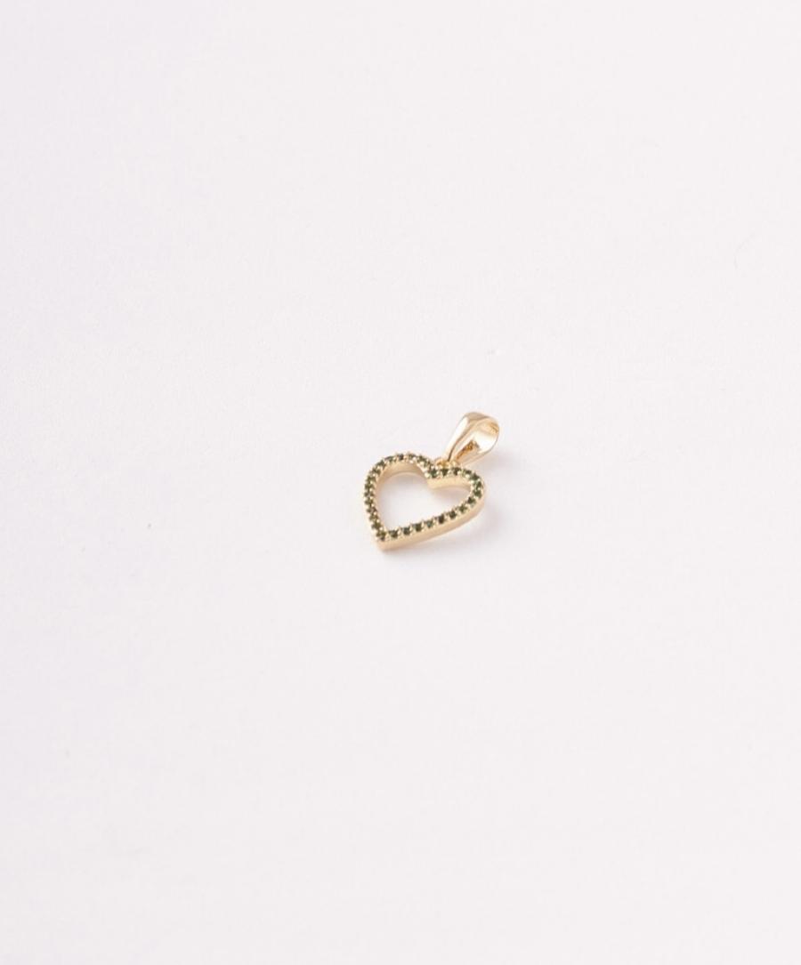 Dije Figura Silueta Corazon En Circones