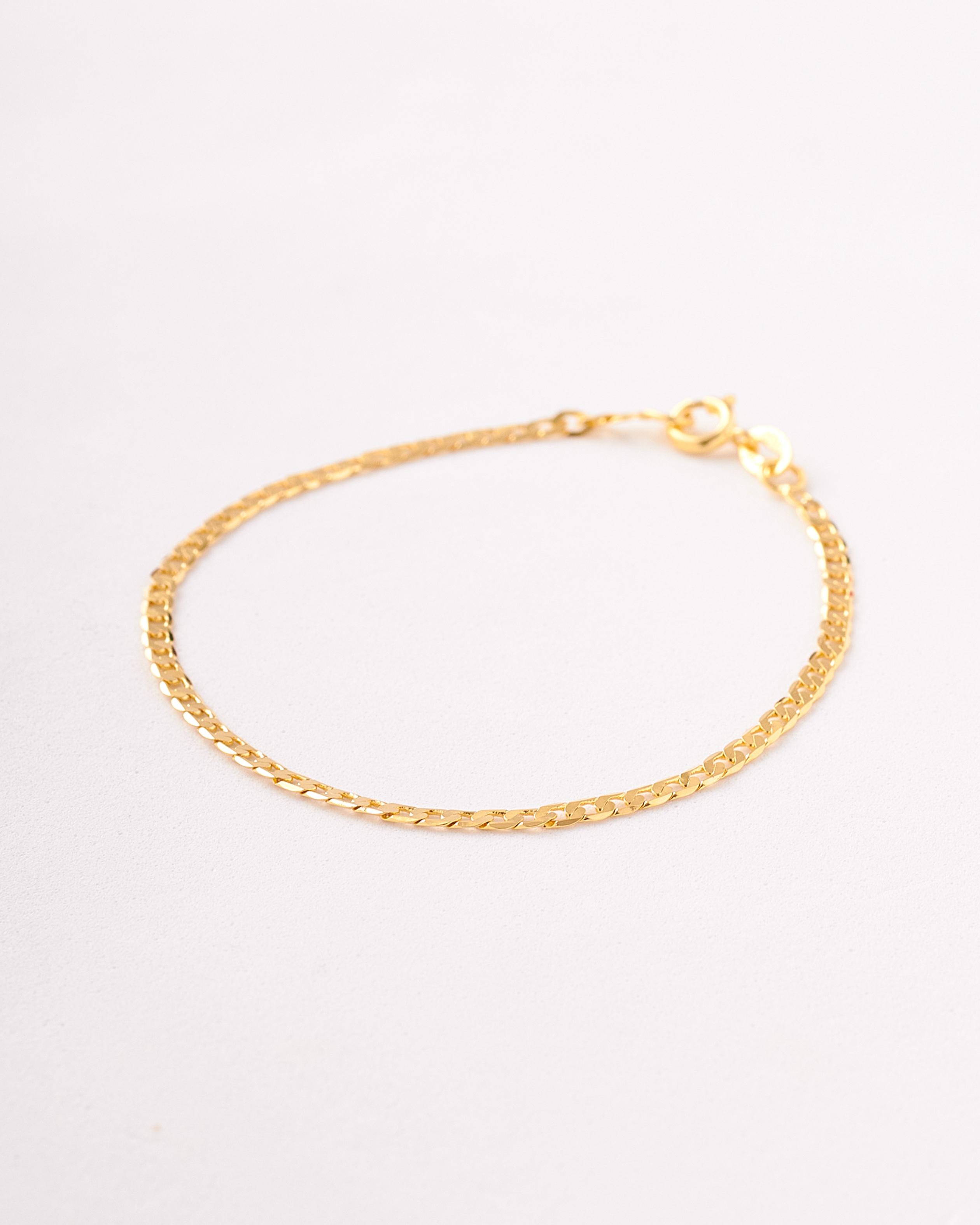 Pulsera Cubana Plana - 18cm x 2mm