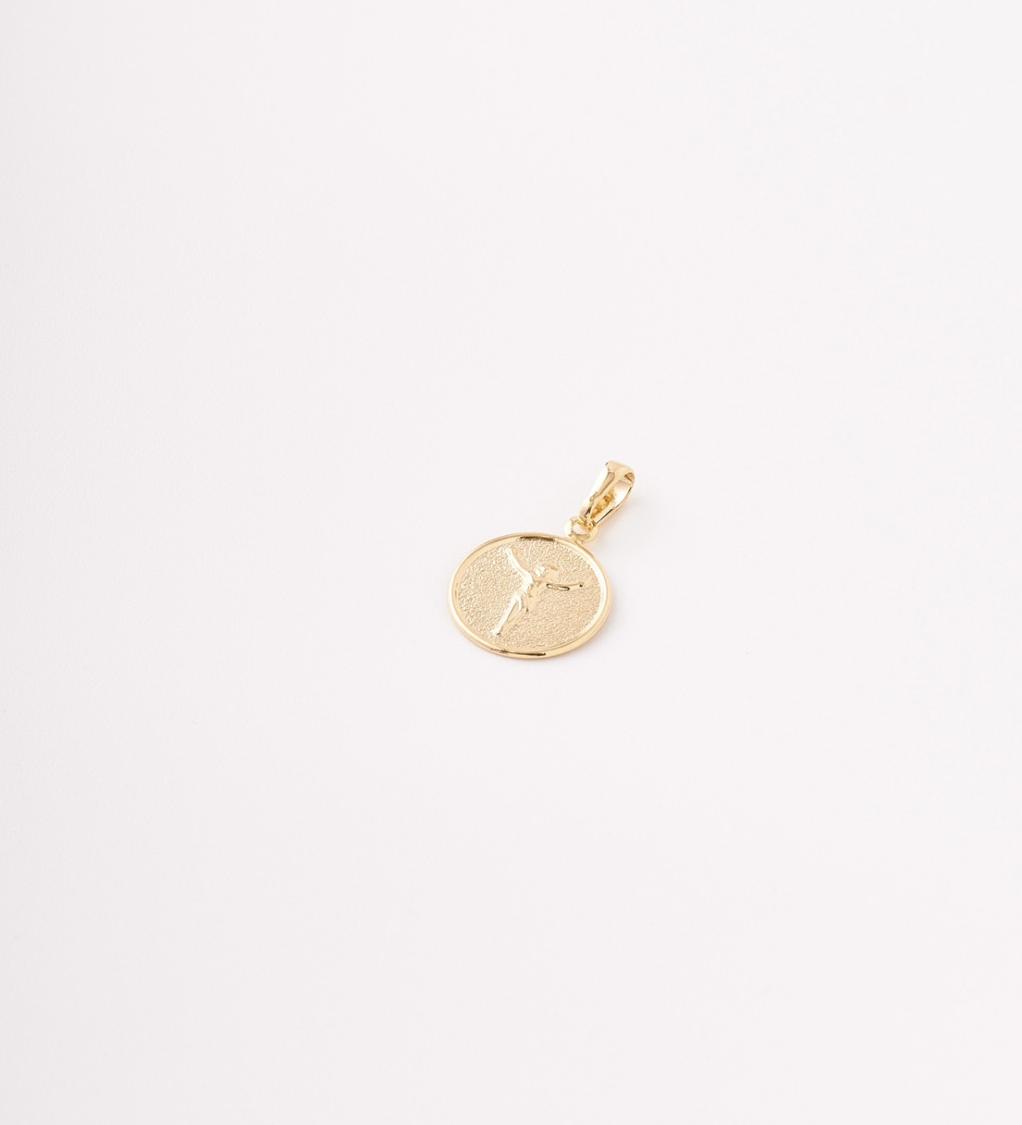 Dije Cristo Placa Redondo - 17mm x 28mm