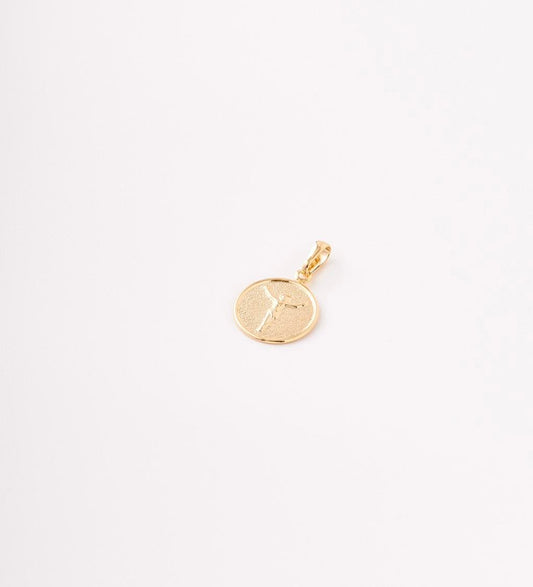 Dije Cristo Placa Redondo - 17mm x 28mm