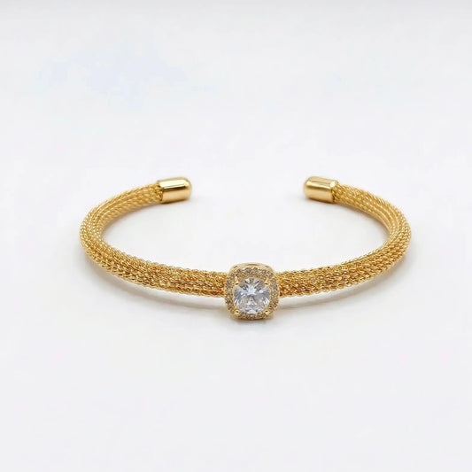Pulsera Aro Malla Cascabel