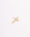 Dije Cruz Corazón Circones - 22X15mm