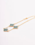 Pulsera Triple Trebol Imperial - 18cm