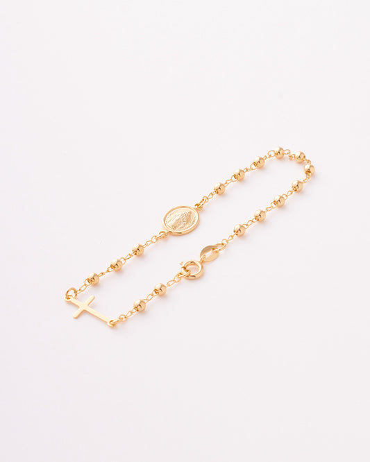 Pulsera Denario Virgen Milagrosa - 18cm x 2.5mm