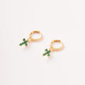 Aretes Cruz Circones - 6mm x 25mm