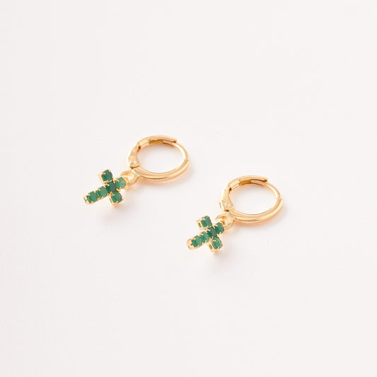 Aretes Cruz Circones - 6mm x 25mm