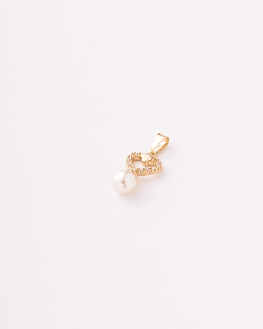 Dije Figura Corazon Circones + Perla