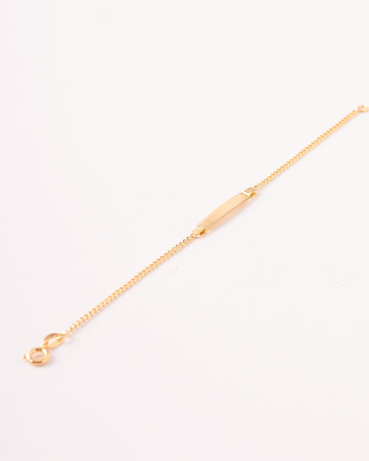 Pulsera Cubana Placa - 16cm x 1.5mm