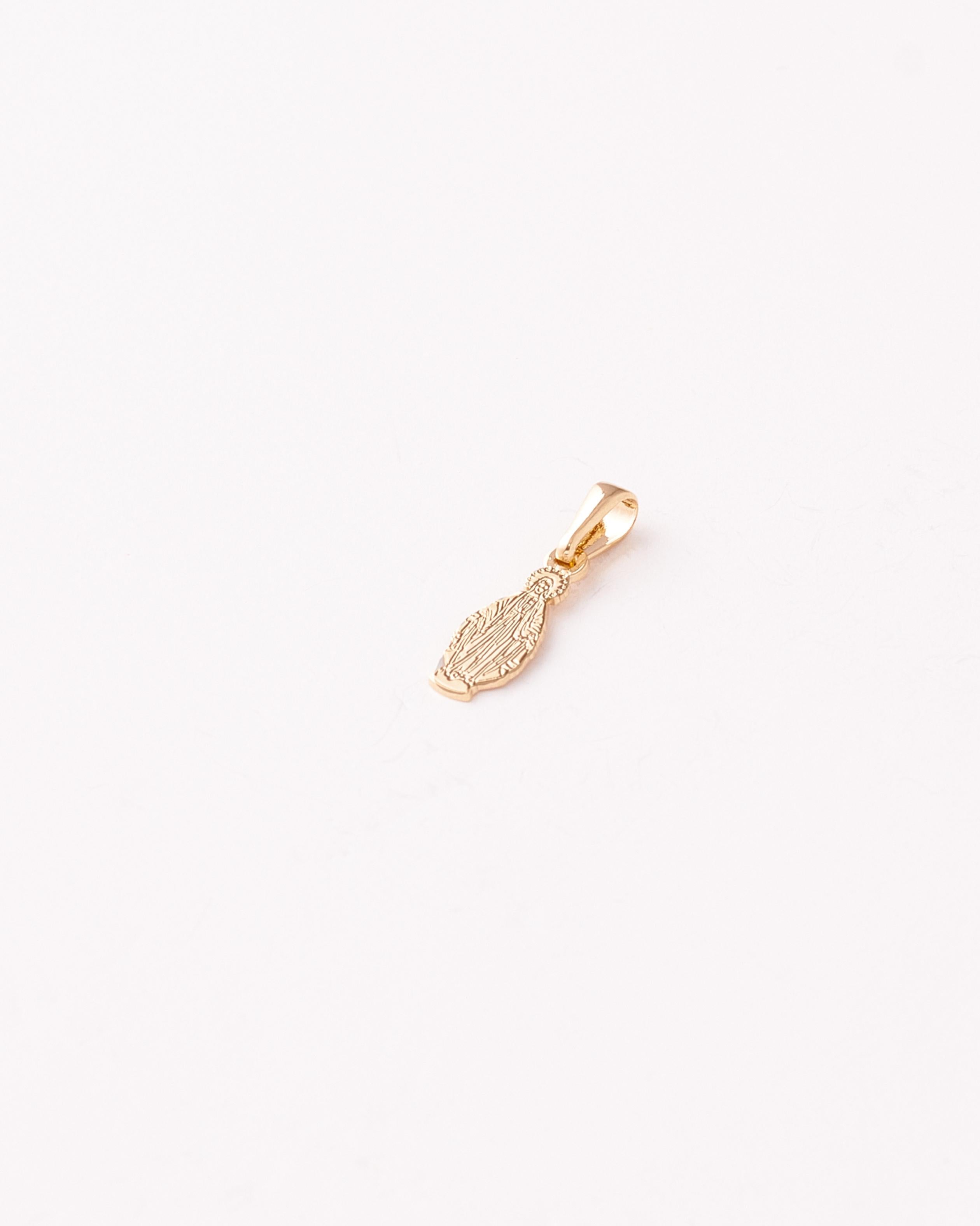 Dije Silueta Virgen Milagrosa - 5mm x 9mm
