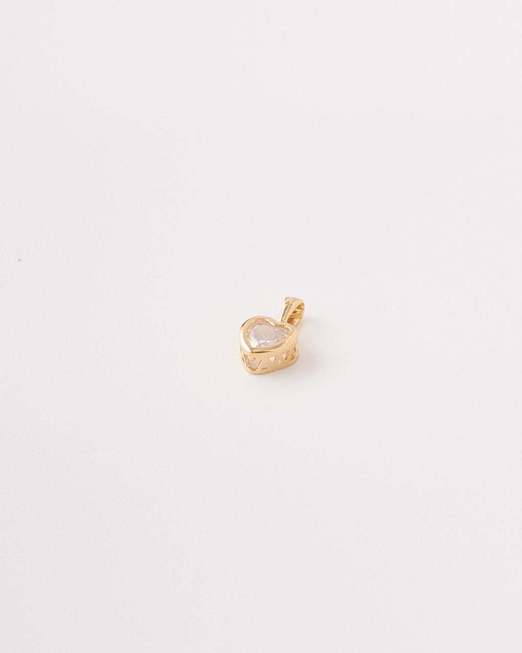 Dije Corazon Cristal - 8mm x 15mm