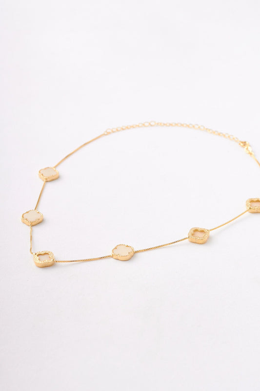 Set Collar Veneciana Trebol Imperial - 45cm