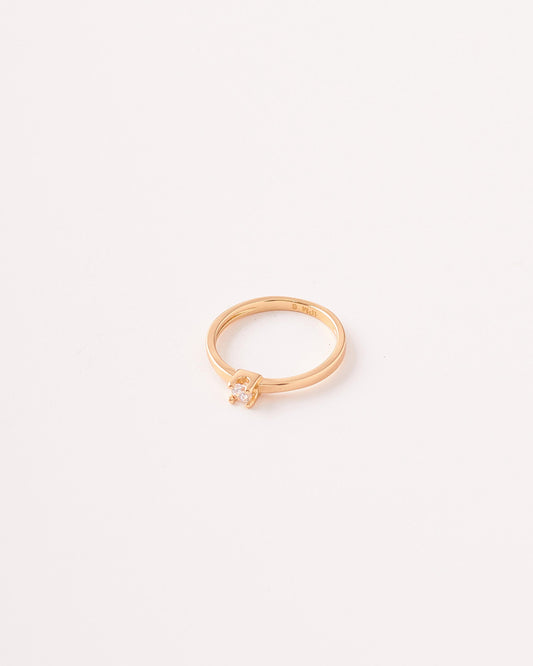 Anillo Circon Cuadrado Mini