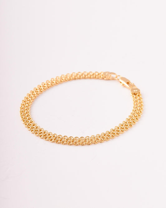 Pulsera tejido chino doble carril - 20cm x 6mm