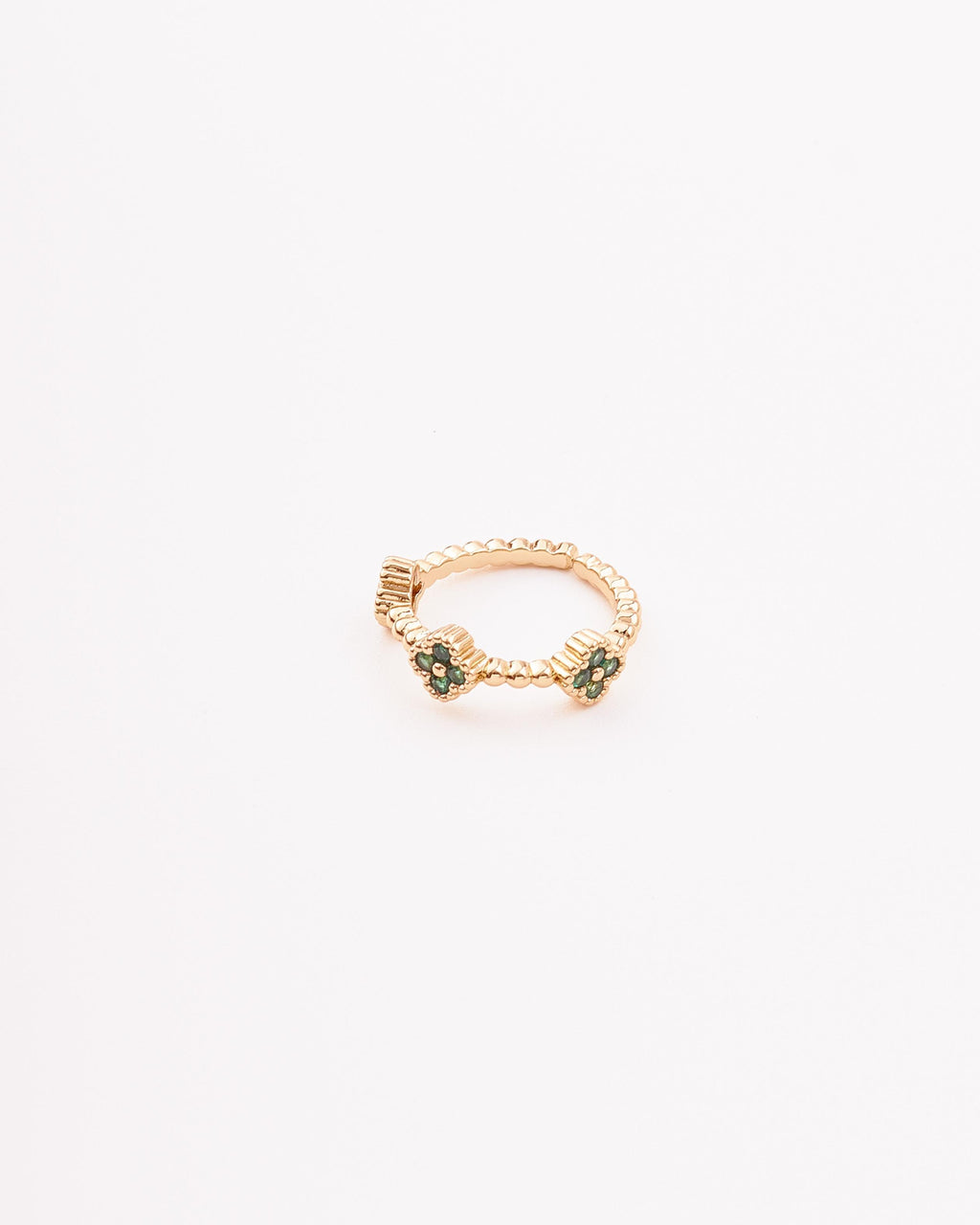 Anillo Triple Trebol Imperial - Graduable