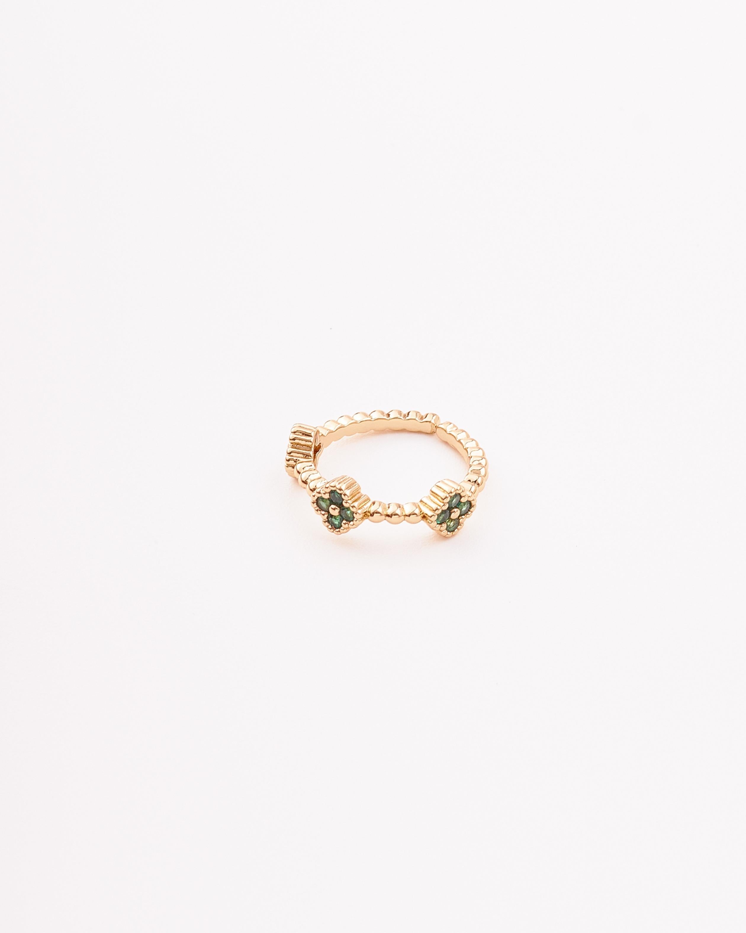 Anillo Triple Trebol Imperial - Graduable