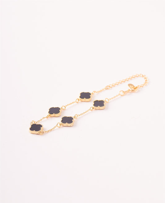 PULSERA VAN CLEEF 5 TREBOLES - 16CM + 5CM